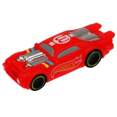 Большое фото товара - Игрушка для ванны. Капитошка. Hot Wheels. Красная машинка (8см, в сетке)  HOT-W2, (Shantou City Daxiang Plastic Toy Products Co., Ltd), 11-236135. Вариант №1