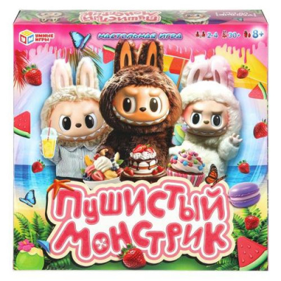 Большое фото товара - Умные Игры Пушистый монстрик (игра-ходилка, фишки, кубик, в коробке, от 8 лет) 058865, (ООО "СИМБАТ"), 11-236637. Вариант №1