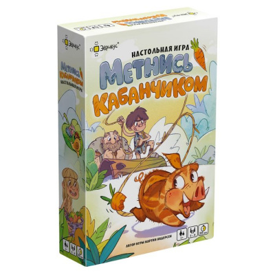 Большое фото товара - Настольная Игра Эврикус Метнись кабанчиком! (90 карточек, жетон, фигурка, правила, в коробке, от 5 лет) BG-12071, (ООО "ПАННА"), 11-236799. Вариант №1