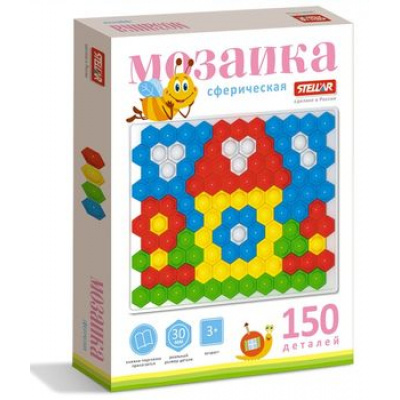 Большое фото товара - Мозаика 150 дет. Сфера (d=30мм, пластик, в коробке, от 3 лет) 01039, (Стеллар), 11-71617. Вариант №1