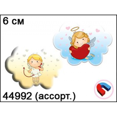 Большое фото товара - Магнит 6см Ангелочек RD-110735/41V, (Fujian Royal ARTS&CO), 11-79607. Вариант №1