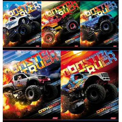 Большое фото товара - Тетрадь  24л клетка "MonsterTruck" (051530) Хатбер, 12-104322. Вариант №1