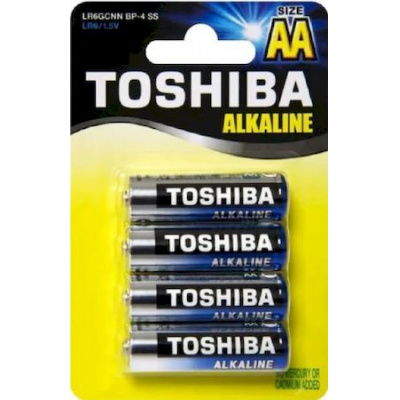 Большое фото товара - Элемент питания LR06  4BL TOSHIBA, 12-109562. Вариант №1