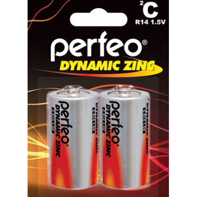 Большое фото товара - Элемент питания  R14 2BL PERFEO Dynamic Zinc, 12-112744. Вариант №1