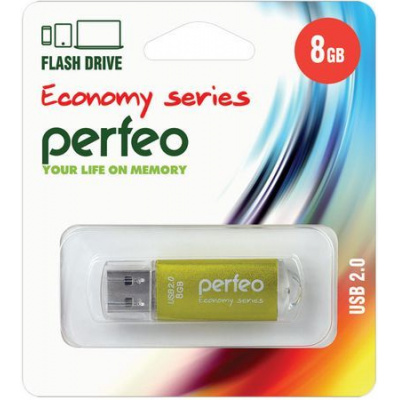 Большое фото товара - ФЛЕШ-накопитель (USB) PERFEO  8GB E01 Серия "Золотая экономика" PERFEO, 12-123532. Вариант №1