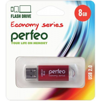 Большое фото товара - ФЛЕШ-накопитель (USB) PERFEO  8GB E01 Серия "Красная экономика" PERFEO, 12-123534. Вариант №1
