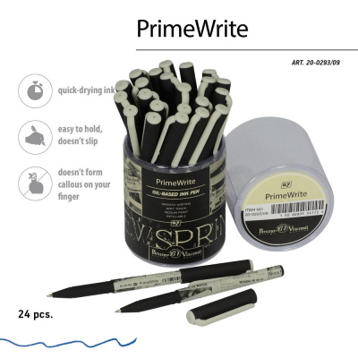 Большое фото товара - Ручка шариковая масляная 0.7мм "PrimeWrite.Газета-1" синяя 20-0293/09 Bruno Visconti, 12-142628. Вариант №1