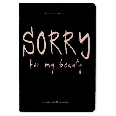 Большое фото товара - Записная книжка А6 32л клетка "SORRY" 7-32-001/17 Bruno Visconti, 12-142677. Вариант №1