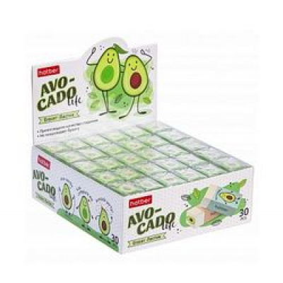Большое фото товара - Ластик "Avocado" PVC прямоугольный (067947) Хатбер, 12-145659. Вариант №1