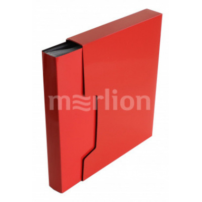 Большое фото товара - Папка-файл  80 DeLuxe DLVBOX80RED 0.7мм, в коробе (1139852) Бюрократ, 12-148503. Вариант №1