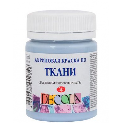 Большое фото товара - Акриловая краска по ткани "Декола" 50мл Королевская голубая 4128528 Невская палитра, 12-149316. Вариант №1