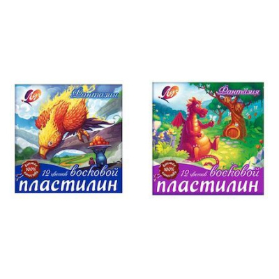 Большое фото товара - Пластилин восковой 12цв 210 гр. "Фантазия" 25С 1523-08 Луч, 12-156774. Вариант №1