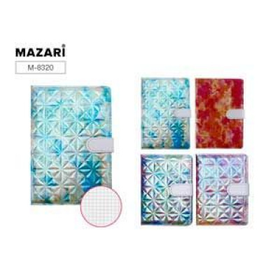 Большое фото товара - Блокнот 148х205 мм 80л клетка "BEAUTIFUL TREASURE" магнитный клапан M-8320 Mazari, 12-160980. Вариант №1