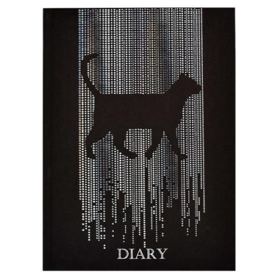 Большое фото товара - Ежедневник недатированный А5 160 стр. 61466 DIARY ЛАЙТ "ЧЕРНАЯ КОШКА" Феникс, 12-162788. Вариант №1