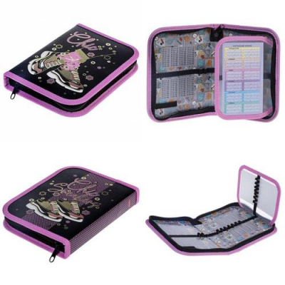 Большое фото товара - Пенал 2-х ств. 190х130 мм "Спорт-шик" с откидной планкой (077906) 35035 Хатбер, 12-167010. Вариант №1