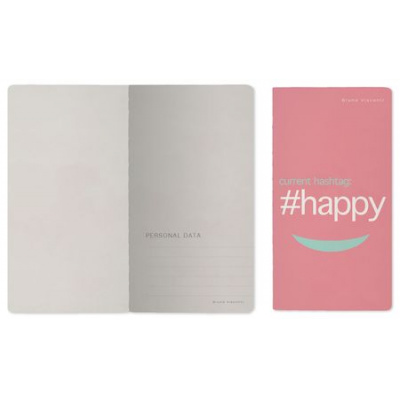 Большое фото товара - Записная книжка А6 30л клетка "HAPPY" 7-30-001/20 Bruno Visconti, 12-171203. Вариант №1