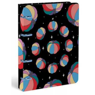 Большое фото товара - Тетрадь со сменным блоком 120л клетка на 4 кольцах "THE ILLUSORY THINGS" soft touch LXNBCL-IT LOREX, 12-171833. Вариант №1