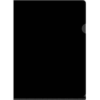 Большое фото товара - Папка-уголок (плотная) DeLuxe DLCBLCKчерная 0.18мм  (1480948) Бюрократ, 12-175665. Вариант №1