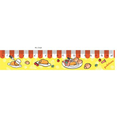 Большое фото товара - Линейка пластиковая 20 см "Gudetama" с таблицей умножения 71714 Centrum, 12-176000. Вариант №1