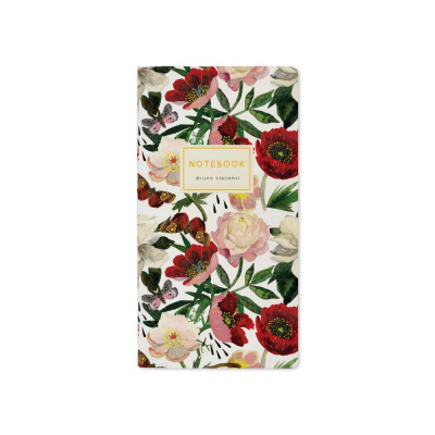 Большое фото товара - Записная книжка А6  30л клетка "ФЛОРА/FLORA.ПИОНЫ" 7-30-001/03 Bruno Visconti, 12-180434. Вариант №1