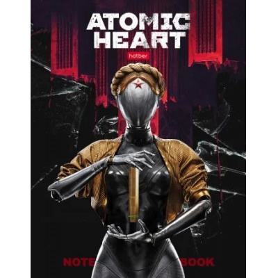 Большое фото товара - Бизнес-блокнот А5  80л клетка "Atomic Heart" 5-цв. блок (084940) 30678 Хатбер, 12-182718. Вариант №1