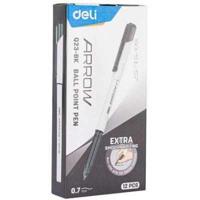Большое фото товара - Ручка шариковая Arrow EQ23-BK черная 0.7мм (1503188) Deli, 12-186221. Вариант №1