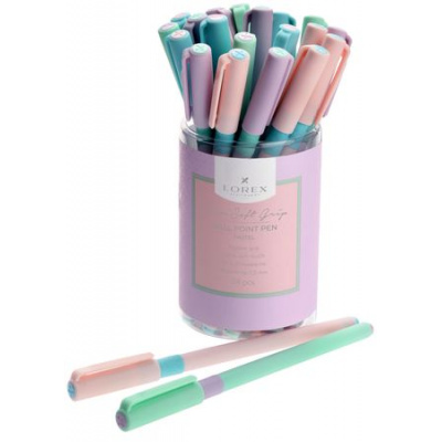Большое фото товара - Ручка шариковая 0.5мм "PASTEL" Slim Soft Grip синяя LXOPSSG-PS5 LOREX, 12-188814. Вариант №1