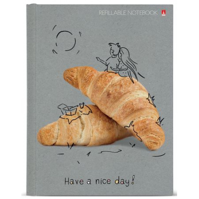 Большое фото товара - Тетрадь со сменным блоком  80л клетка на 4 кольца "NICE DAYS" 7-80-081/20 Альт, 12-189737. Вариант №1