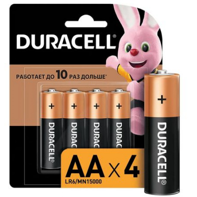 Большое фото товара - Элемент питания LR6 DURACELL MN1500 4BL, 12-190276. Вариант №1