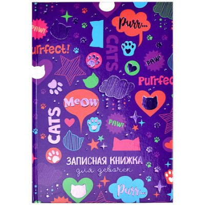 Большое фото товара - Записная книжка для девочек А5  96 стр. "ФАКТУРА" 59752 Феникс, 12-195361. Вариант №1