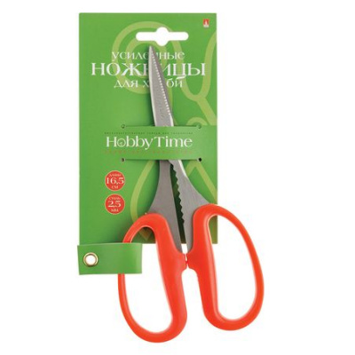 Большое фото товара - Ножницы 165 мм усиленные "HOBBYCUT" 60-0038 Bruno Visconti, 12-195816. Вариант №1