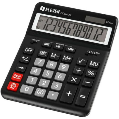 Большое фото товара - Калькулятор ELEVEN 12 разрядов 155х206 мм CDC-120-BK  черный 365642 Eleven, 12-196167. Вариант №1