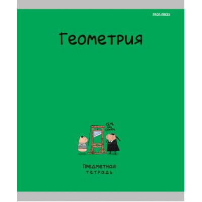Большое фото товара - Тетрадь 48л "МИНИ-ДРУЗЬЯ" по геометрии 48-2523 Проф-Пресс, 12-197199. Вариант №1
