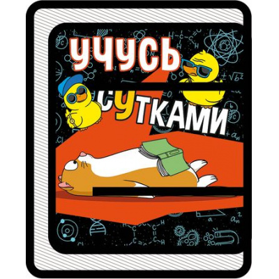 Большое фото товара - Папка для труда А4 молния вокруг 32,5х23х2,5 см ПТР-1 "УЧУСЬ СУТКАМИ" Пчелка, 12-197758. Вариант №1