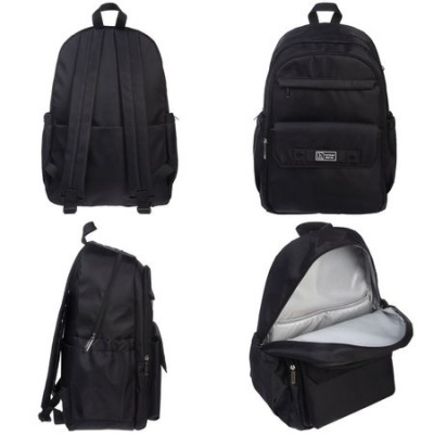 Большое фото товара - Рюкзак молодежный "СИТИ ШИК. BLACK" 45х31х15 см 2 отделения 4 кармана и 1 потайной на спинке (072902) 23052 Хатбер, 12-198589. Вариант №1