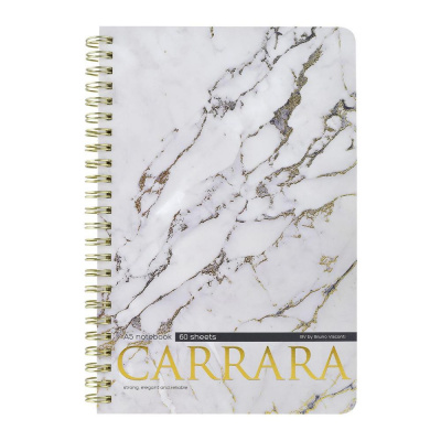 Большое фото товара - Тетрадь  60л клетка на спирали "CARRARA" 7-60-201/25 Bruno Visconti, 12-199547. Вариант №1