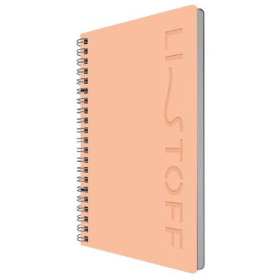 Большое фото товара - Тетрадь  80л клетка на спирали пластиковая обложка "LISTOFF STYLE. 4" ТПЛС580134 Listoff, 12-201296. Вариант №1