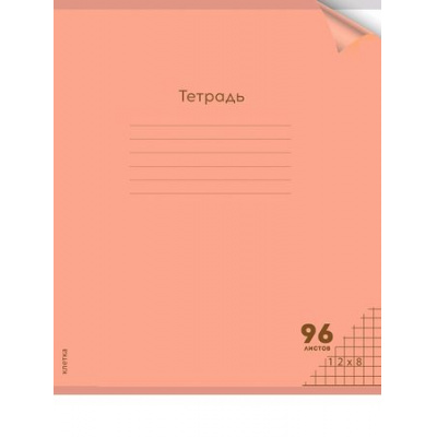 Большое фото товара - Тетрадь  96л клетка с пластиковой обложкой "НЕОН ORANGE" 96-1368 Проф-Пресс, 12-201550. Вариант №1