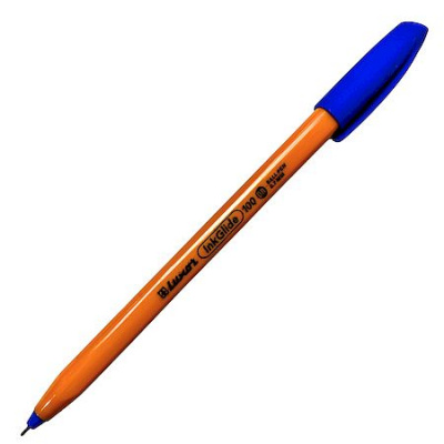 Большое фото товара - Ручка шариковая 0.7 мм "InkGlide Orange" синяя трехгранная, оранжевый корпус 18102F/20BX Luxor, 12-203398. Вариант №1