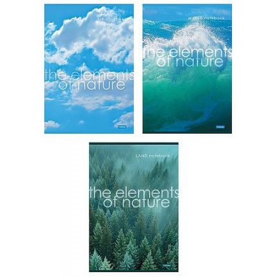 Большое фото товара - Тетрадь А4  48л линия "The elements of nature" (093516) Хатбер, 12-204866. Вариант №1