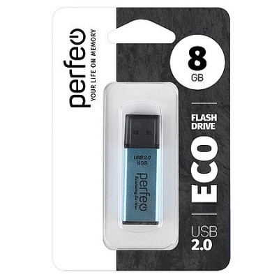 Большое фото товара - ФЛЕШ-накопитель (USB) PERFEO  8GB E03 Серия "Синяя экономика" PERFEO, 12-205827. Вариант №1