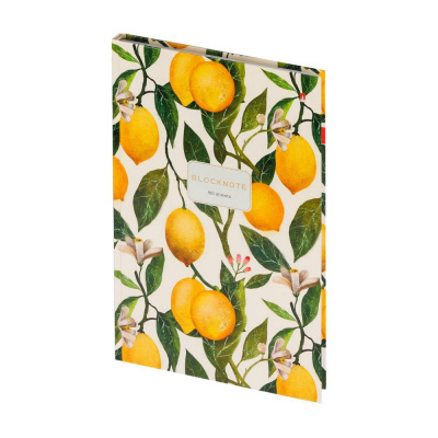 Большое фото товара - Престиж-блокнот А4 160л "ФЛОРА.РАЙСКИЕ ЛИМОНЫ/FLORA.PARADISE.LEMONS" 3-160-490/19 Альт, 12-206147. Вариант №1