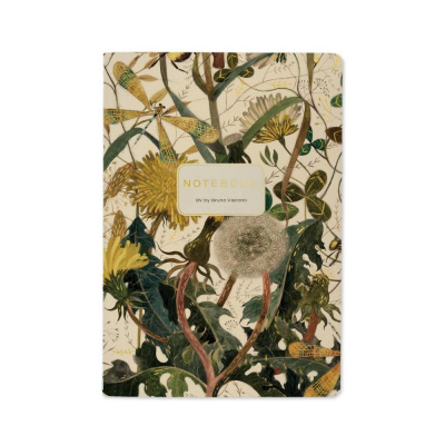 Большое фото товара - Записная книжка А5  40л клетка "ФЛОРА.Летняя зелень/FLORA.Summer Greens" 7-40-001/159 Bruno Visconti, 12-206176. Вариант №1