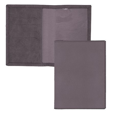Большое фото товара - Обложка для паспорта "Серо-фиолетовый/Maple. Grayish purple" 4 отдел. для пл.карт, искусств.кожа ОПК0479 Listoff, 12-206459. Вариант №1