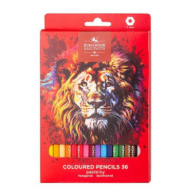 Большое фото товара - Карандаши 36цв RED LION 3555 (3555036063KS) Koh-I-Noor, 12-206572. Вариант №1