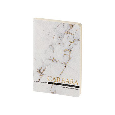Большое фото товара - Записная книжка А6  60л линейка "CARRARA" экокожа 7-60-1316/18 Bruno Visconti, 12-206857. Вариант №1