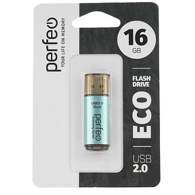 Большое фото товара - ФЛЕШ-накопитель (USB) PERFEO 16GB E04 Серия "Зеленая экономика" PF-E04G016ES ТТ0015810 PERFEO, 12-208960. Вариант №1