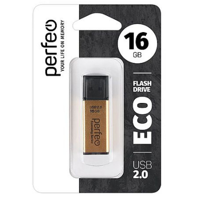 Большое фото товара - ФЛЕШ-накопитель (USB) PERFEO 16GB E03 Серия "Золотая экономика" PF-E03Gl016ES ТТ0015459 PERFEO, 12-208962. Вариант №1