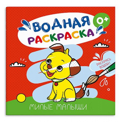 Большое фото товара - Раскраска водная 195х195 мм 6л "МИЛЫЕ МАЛЫШИ" 74256 Феникс, 12-210641. Вариант №1