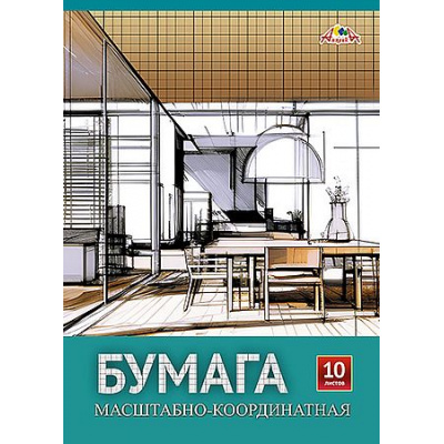 Большое фото товара - Бумага масштабно-координатная А3 10л "Чертеж" С1565-05 АппликА, 12-210909. Вариант №1